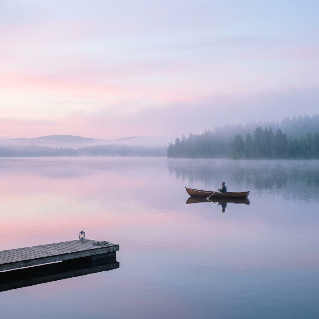 Tranquil Lake at Dawn